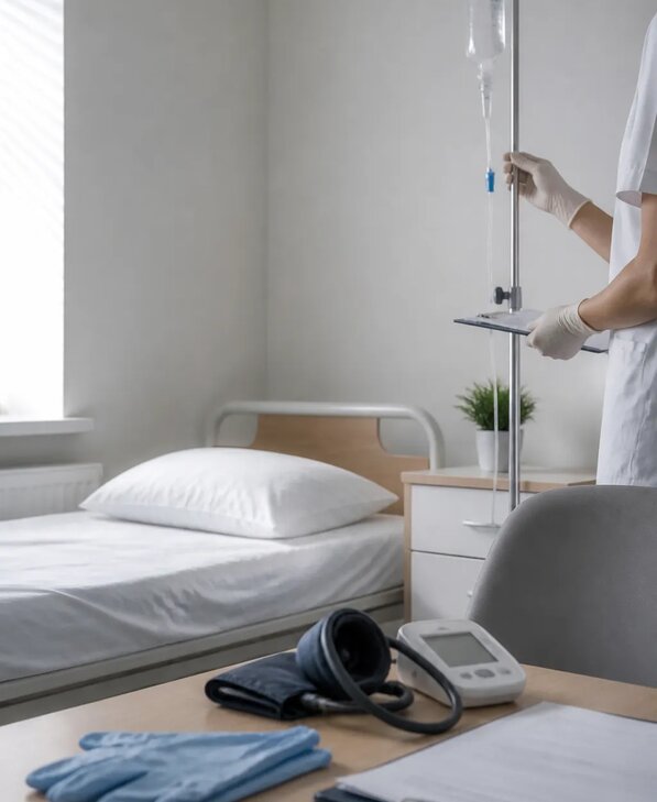 Вывод из запоя с госпитализацией в наркологической клинике в Соли-Илецке